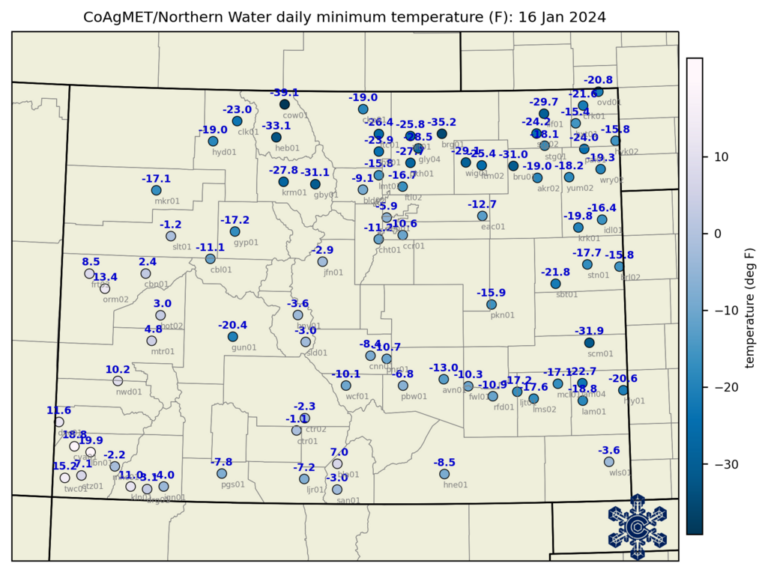 The mid-January 2024 cold blast in context - Colorado Climate Blog