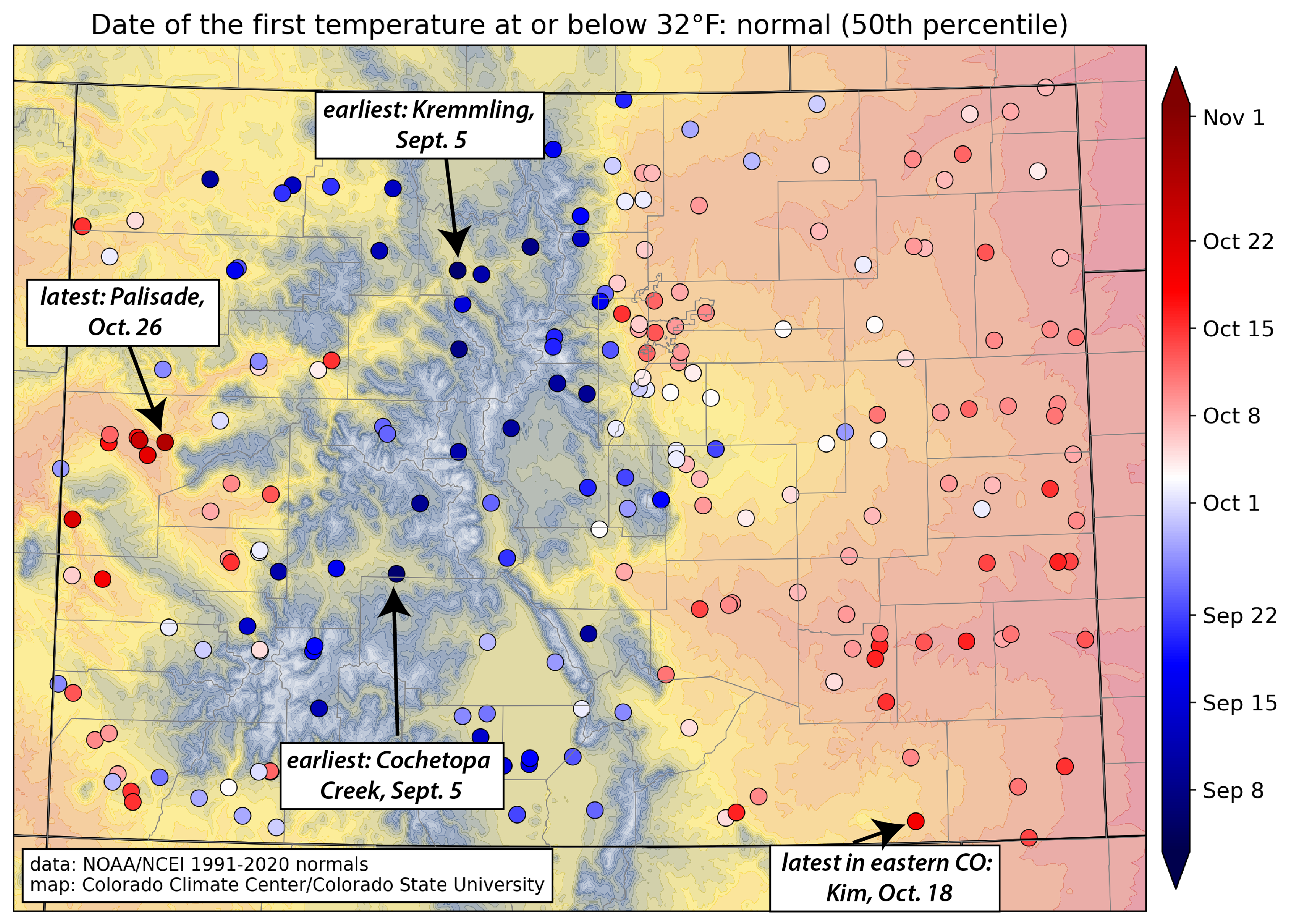 First fall freezes - Colorado Climate Blog