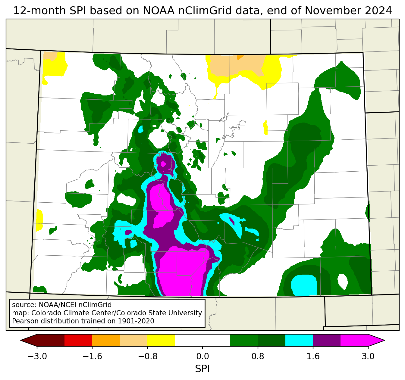 Colorado Climate Center - SPI/SPEI Maps