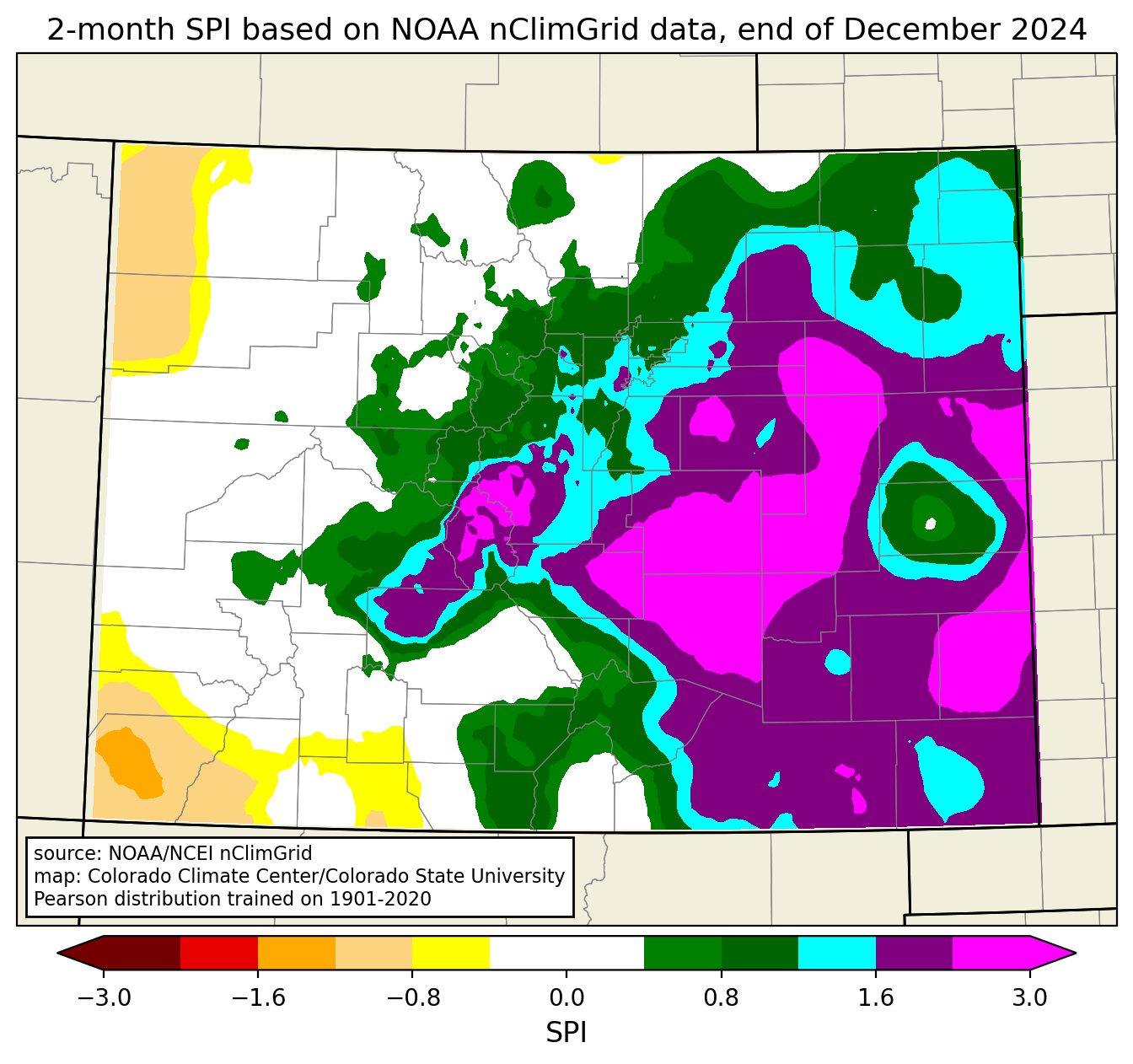 Colorado Climate Center - SPI/SPEI Maps